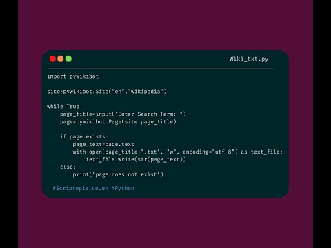 Python pywikibot - Write Wikipedia data to text file