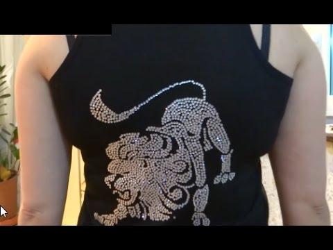 Как наклеить стразы к одежде своими руками/How to stick rhinestones to clothes with your own hands