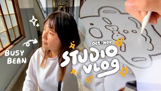 New products & art, studio work, markets, Creative EXPO Taiwan, Weibird & more | STUDIO VLOG ☆