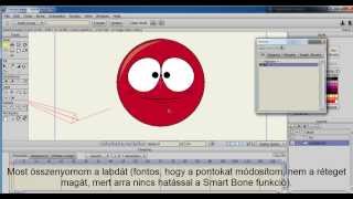 2 - Anime Studio Pro 9: Dinamikus labda (Dynamic Ball Animating With Smart Bones) magyar tutoriál