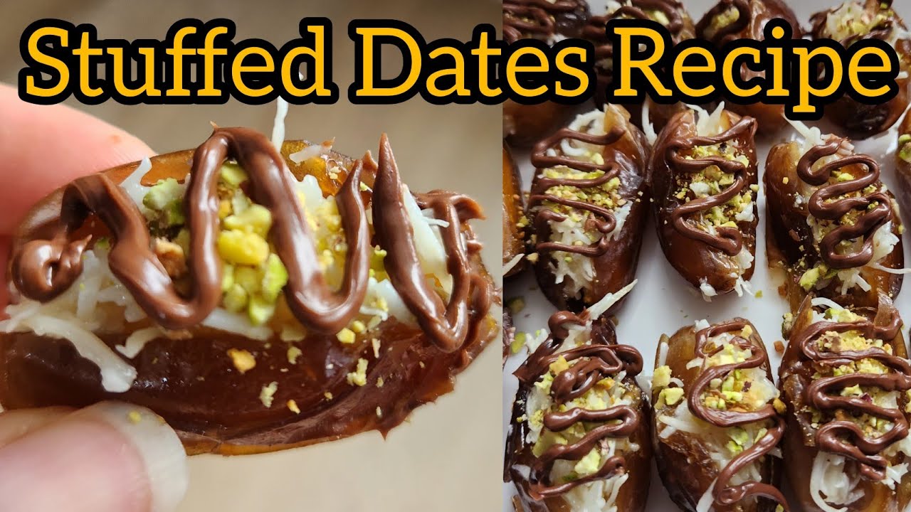 Coconut Chocolate Stuffed Dates Recipe | Ramadan Special Recipe | Easy ...