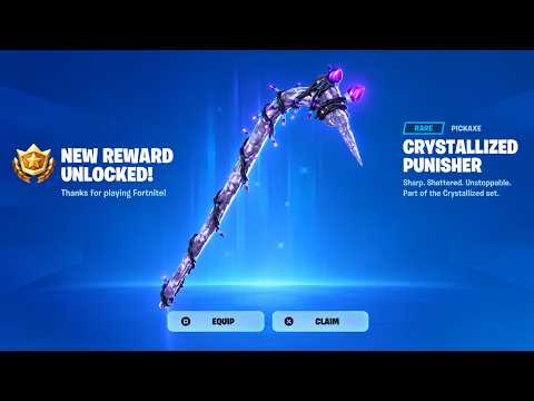How To Get The CRYSTALLIZED PUNISHER PICKAXE in Fortnite! (Crystal Candy Axe)