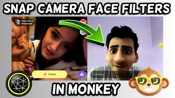 How to use Snap Camera face filters in Monkey video chat | Monkey face filters
