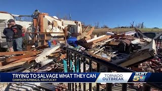 Dawson Springs residents try to salvage what they can after storms