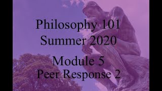 Celebrity LTCC Philosophy 101 Module 5 Peer Response #2 Wealth
