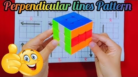 Hoe maak je een patroon van "loodrechte lijnen" op een Rubik