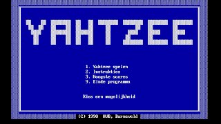 Yahtzee (1990) [MS-DOS] screenshot 1