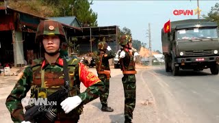 Các lực lượng diễu binh, diễu hành được nhân dân chào đón trên đường hành quân lên Điện Biên