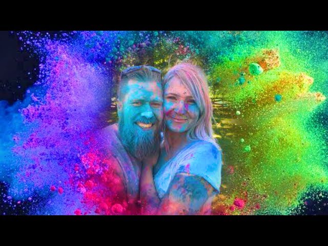 HAWWWY Blue 2 lb Color Run Powder - 5K Runs, Bath Bombs, War Paint, Holi  Festival 