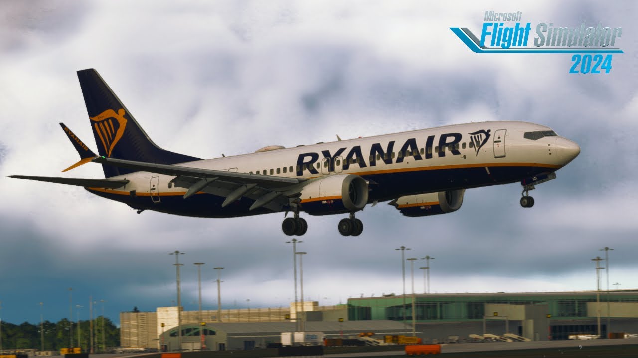 Realistic Ryanair Flight | Porto to London Stansted – Smooth Touchdown | B737 MAX