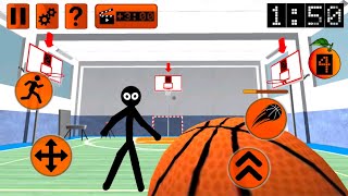 Stickman Neighbor Basketball Basics Teacher 3D - Level 3 - Gameplay screenshot 5