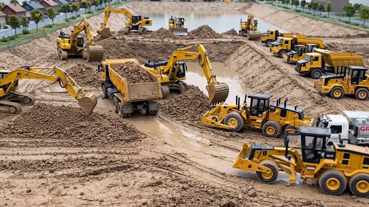 Massive RC Construction Vehicles Expand the Overcrowded City