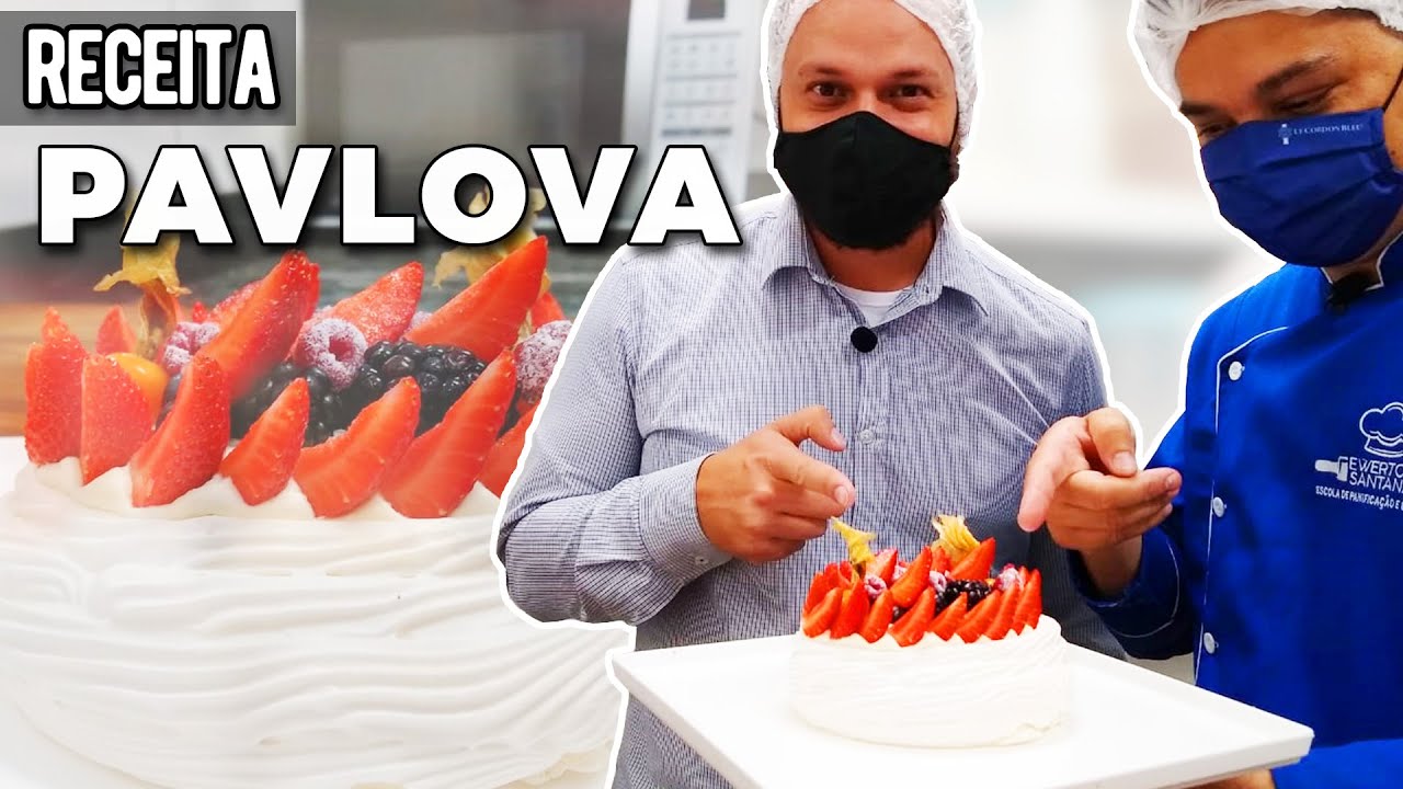 Receita da Pavlova a Base de Merengue Suíço | Ewerton Santana