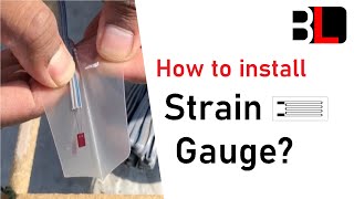 How to install FLAB-type electrical strain gauge? Step-by-step