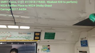 [Weakest KHI to Perform?] SMRT Trains - KHI C151 [017/018] [Raffles Place → Dhoby Ghaut]