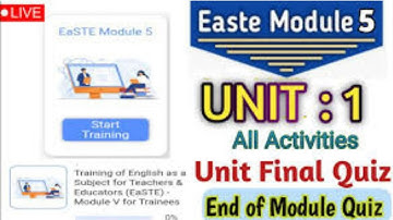 Math Scholar|Module 5 Unit 1 | Easte Project|  Unit 1 Questions and Final Quiz| | QAED App Training