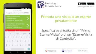 Come prenotare una visita o un esame privato con Prenoting Poliambulanza screenshot 3