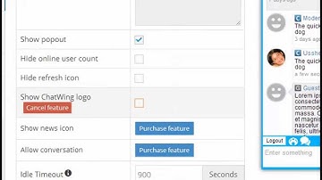 How to hide Chatwing logo