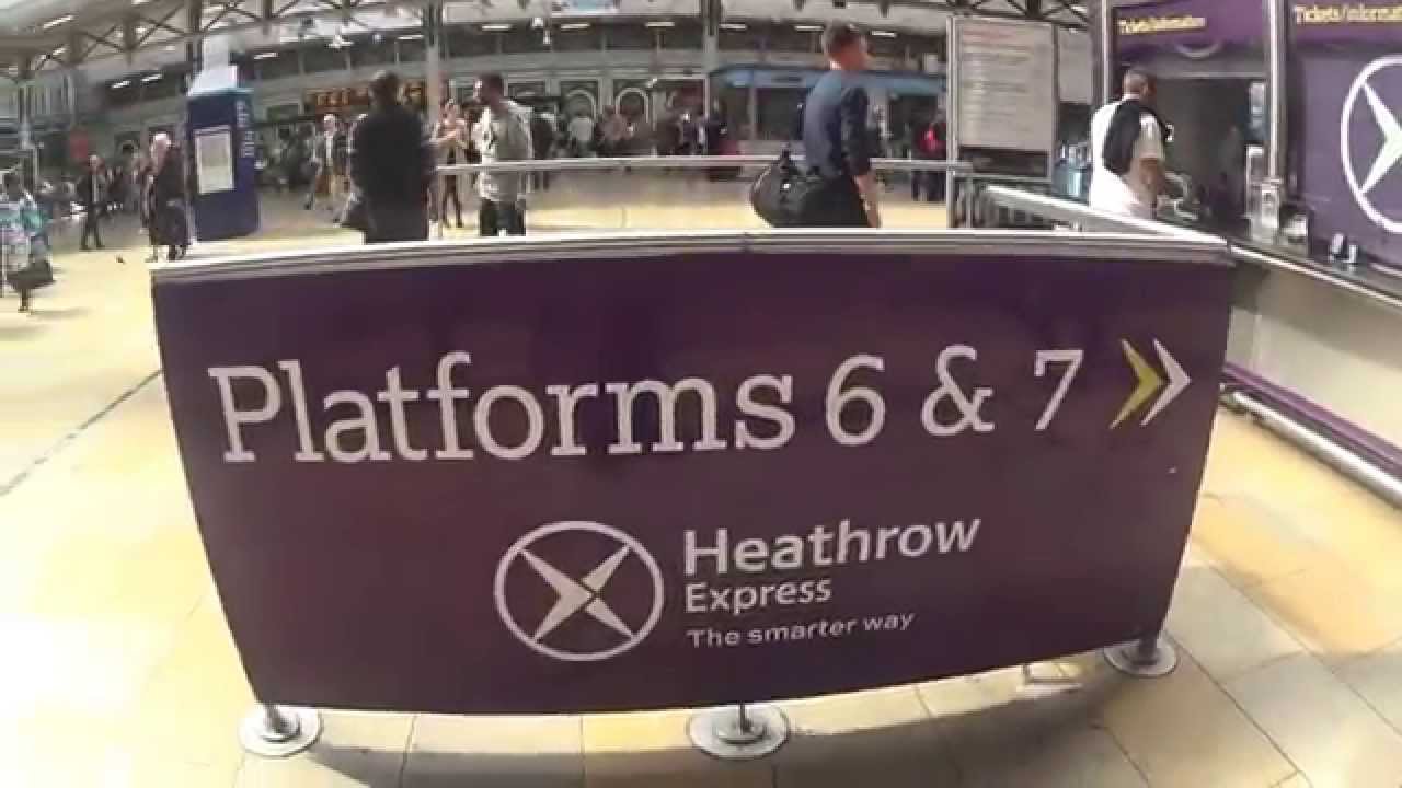 London Paddington station (Heathrow Express ticket office) - YouTube