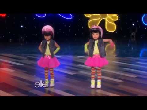 Zony and Yony's Cute Dance at Ellen Degeneres Show !!! - YouTube