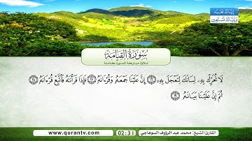 سورة القيامة | بصوت القارئ الشيخ محمد عبد الرؤوف السوهاجي