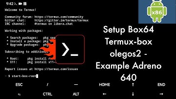 Termux-box (olegos2) - example chroot SD860 - by Hugo/oleg