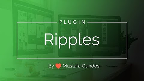 Water Ripples Effect - JQuery Ripples Plugin