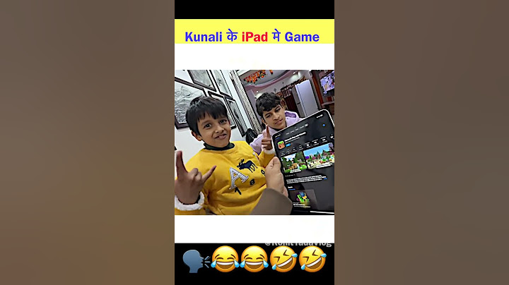 Kunali के iPad मे Game 😎 First Time #souravjoshivlogs #shorts