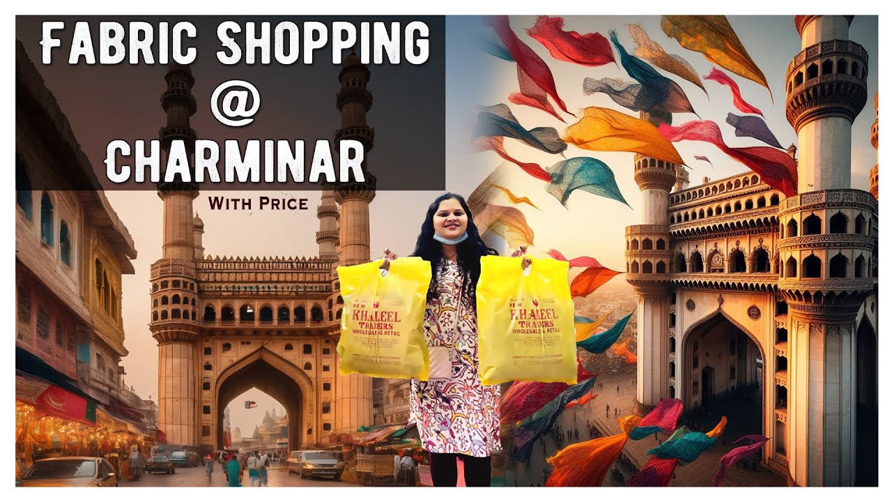 fabric shopping at Charminar outfit from scratch latest designer