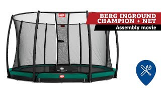 Berg Inground Champion Trampoline Safety Net Deluxe Assembly