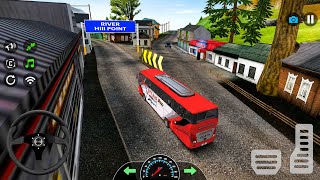 BUS SIMULATOR 3D GAMEPLAY 🔥 Realistic Coach Bus Driving | Hill Road Journey 😱 | Android Gameplay |  screenshot 5