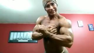 monster female bodybuilder posing 😱🔥💪💯