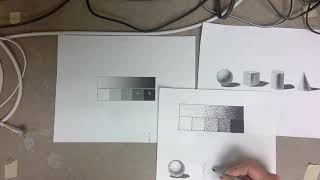 Stipple values with Sharpie pen