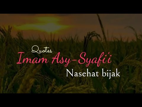 Nasehat Bijak  Imam  Syafi i  Kata kata  Imam  Syafi i  