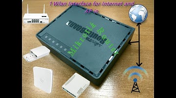 Hoe de #WLANinterface in de #Mikrotikrouter te gebruiken voor zowel (Internet) als Access Point(#AP)