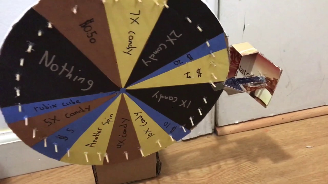 how to make a spin to win wheel out of cardboard v1