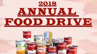 2018 Annual Food Drive for St. Mary's Food Bank at RWS