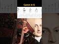 Canon in A Easy Guitar Tab and Tutorial - Johann Pachelbel #guitar #guitartab #classicalmusic