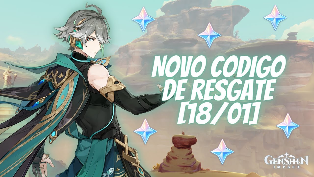 18/01] Novo Código de Resgate (60 Gemas Grátis) - Genshin Impact