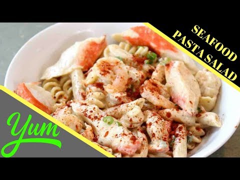 Seafood Pasta Salad Recipe with Shrimp and Crab | How to make Pasta Salad