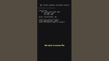 Dynamic attribute access in Python!😍