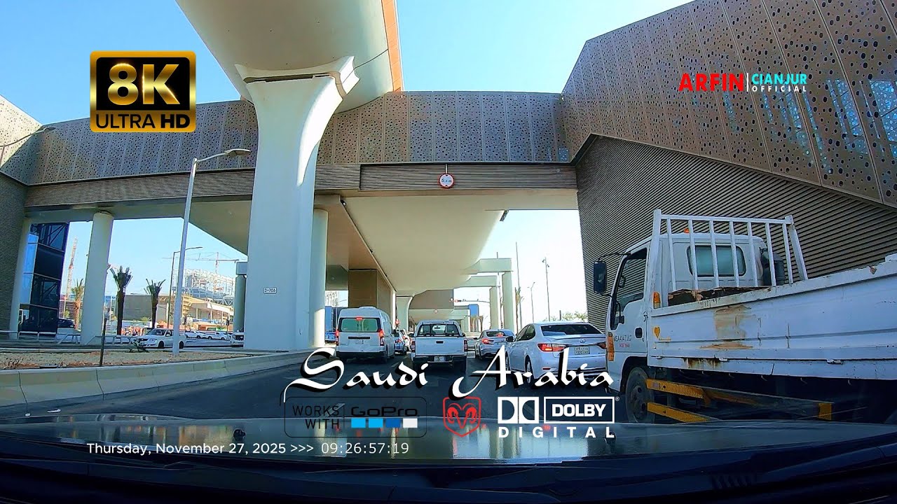 [8K] Riyadh Drive Tour: Future Smart City Upgrades