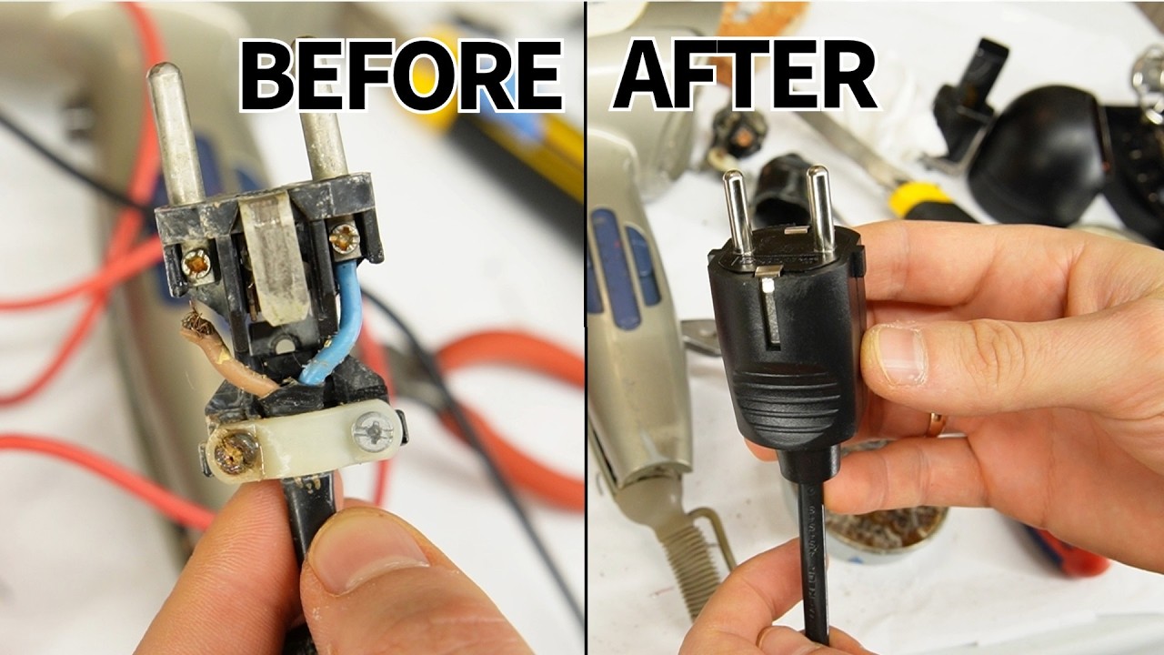 How to Replace a Broken AC Power Plug at Home - YouTube