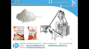 Bestar 1kg to 5kg Wall putty powder,Lime Powder filling & PE pouch making packaging machine