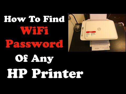How To Find WiFi Password Of Any HP Printer !!