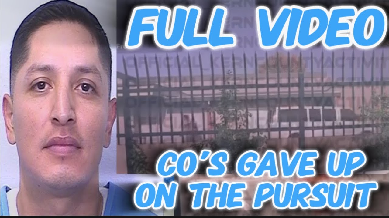 Full Video: CDCR inmate escapes custody in Delano - YouTube
