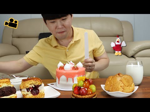 Peach cake <strong>Scones</strong> Tart! Cinema Mukbang DoNam 시네마먹방