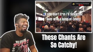 AMERICAN REACTS TO Top 10 MOST VILE FOOTBALL CHANTS (with lyrics)