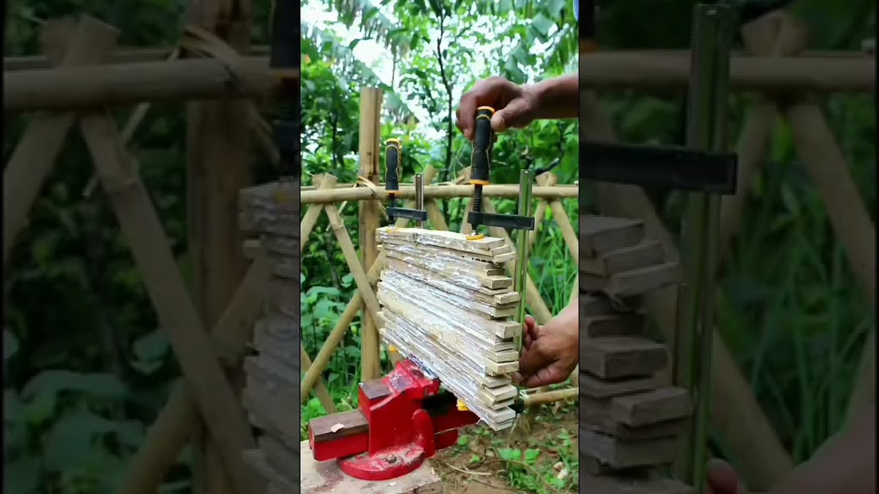 Use Bamboo to make Cute chopping board, Help for grandma❤️