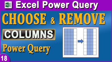 Choose and Remove Columns in Power Query | POWER QUERY | Remove unwanted Columns in Power Query